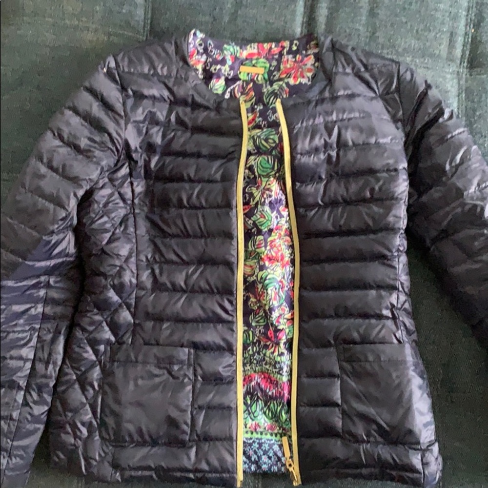 Lilly Pulitzer reversible puffer jacket